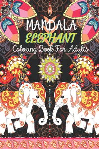 Mandala Elephant Coloring Book For Adults