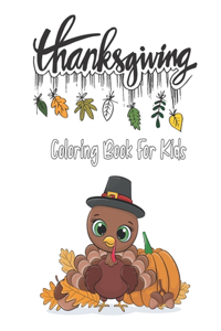 Thanksgiving Coloring Book For Kids