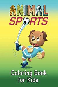 Animal Sports Coloring Book for Kids