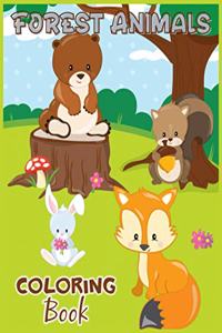 Forest Animals Coloring Book