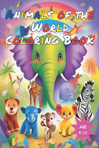 Animals of the World Coloring Book