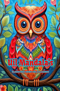 Uil Mandala's Kleurboek voor volwassenen Ontwerpen om creativiteit te stimuleren
