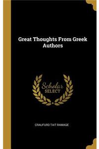 Great Thoughts From Greek Authors