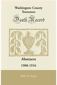 Washington County, Tennessee Death Record Abstracts