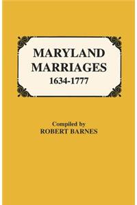 Maryland Marriages 1634-1777