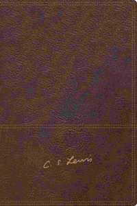 Rvr, Biblia Reflexiones de C. S. Lewis, Interior a DOS Colores, Leathersoft, Café, Comfort Print