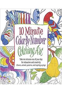 10 Minute Color by Number Coloring Art
