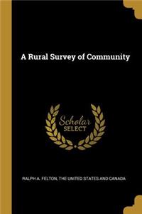 A Rural Survey of Community