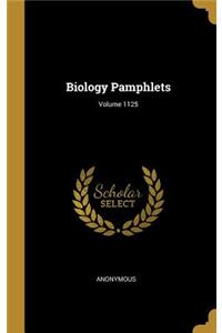 Biology Pamphlets; Volume 1125