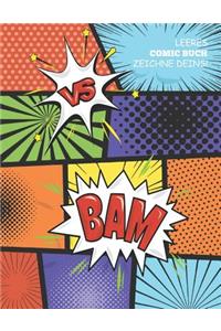 Leeres Comic Buch Zeichne Deins