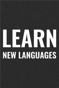 Learn New Languages