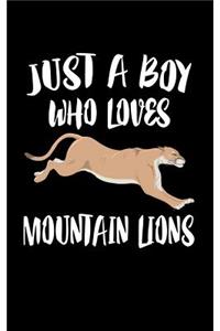 Just A Boy Who Loves Mountain Lions