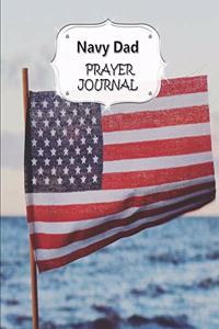 Navy Dad Prayer Journal: 60 days of Guided Prompts and Scriptures - For a Closer Walk With God - Flag on Ocean