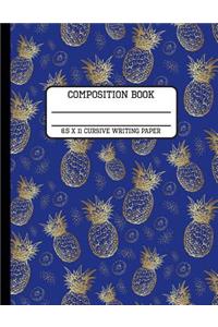 Composition Book Cursive Writing Paper