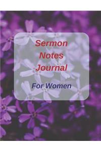 Sermon Notes Journal for Women