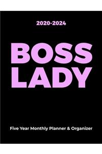 2020-2024 BOSS LADY Five Year Monthly Planner & Organizer