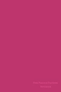 Pink Peacock Feathers Notebook