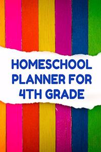 Homeschool Planner for 4th Grade