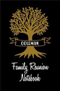 Coleman Family Reunion Notebook
