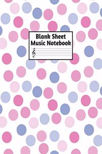 Blank Sheet Music Notebook