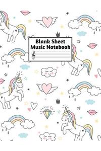 Blank Sheet Music Notebook