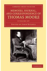 Memoirs, Journal, and Correspondence of Thomas Moore 8 Volume Set