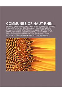 Communes of Haut-Rhin