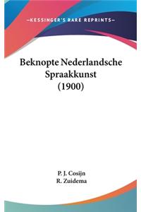 Beknopte Nederlandsche Spraakkunst (1900)