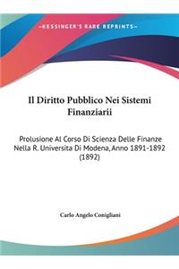 Diritto Pubblico Nei Sistemi Finanziarii