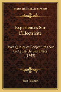 Experiences Sur L'Electricite