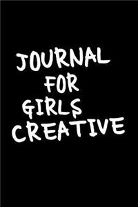 Journal For Girls Creative