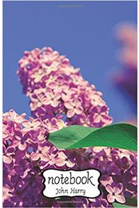 Notebook Journal Dot-grid Purple Flower