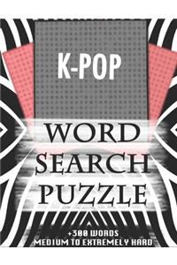 K-POP WORD SEARCH PUZZLE +300 WORDS Medium To Extremely Hard