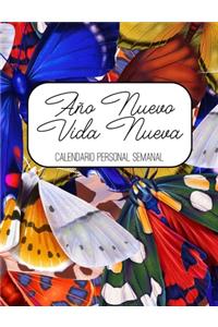 Ano Nuevo Vida Nueva Calendario Personal Semanal
