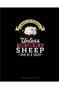 Always Be Yourself Unless You Can Be A Sheep Then Be A Sheep