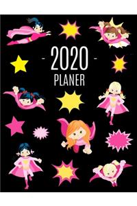 Superheld Mädchen Planer 2020