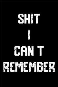 Shit I Can't Remember