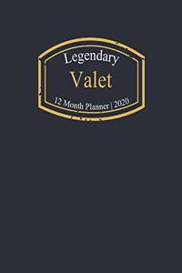 Legendary Valet, 12 Month Planner 2020