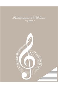 pentagrames en blanco
