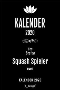 Kalender 2020 für Squash Spieler