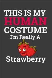 This Is My Human Costume I'M Really A Strawberry