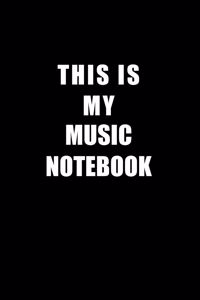 Notebook For Music Lovers