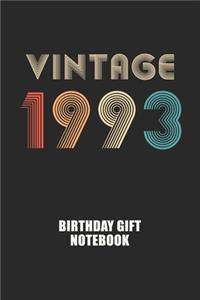 Vintage 1993 Notebook Birthday Gift