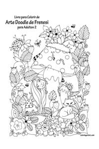 Livro para Colorir de Arte Doodle de Frenesi para Adultos 2