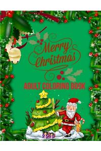 Merry Christmas Adult Coloring Book