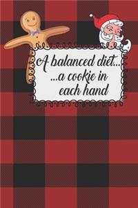 A balanced diet... ...a cookie in each hand