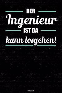 Der Ingenieur ist da kann losgehen! Notizbuch