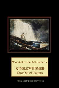 Waterfall in the Adirondacks: Winslow Homer Cross Stitch Pattern