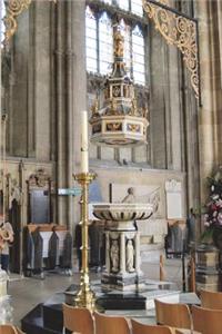 The Font at Canterbury Cathedral in Kent, England Journal