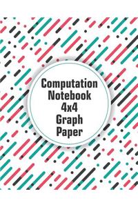 Computation Notebook 4x4 Graph Paper